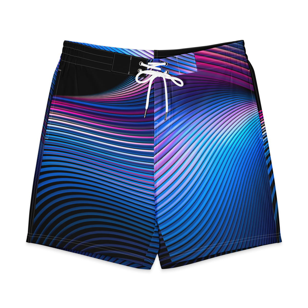 Bañador de hombre con diseño de líneas de colores.