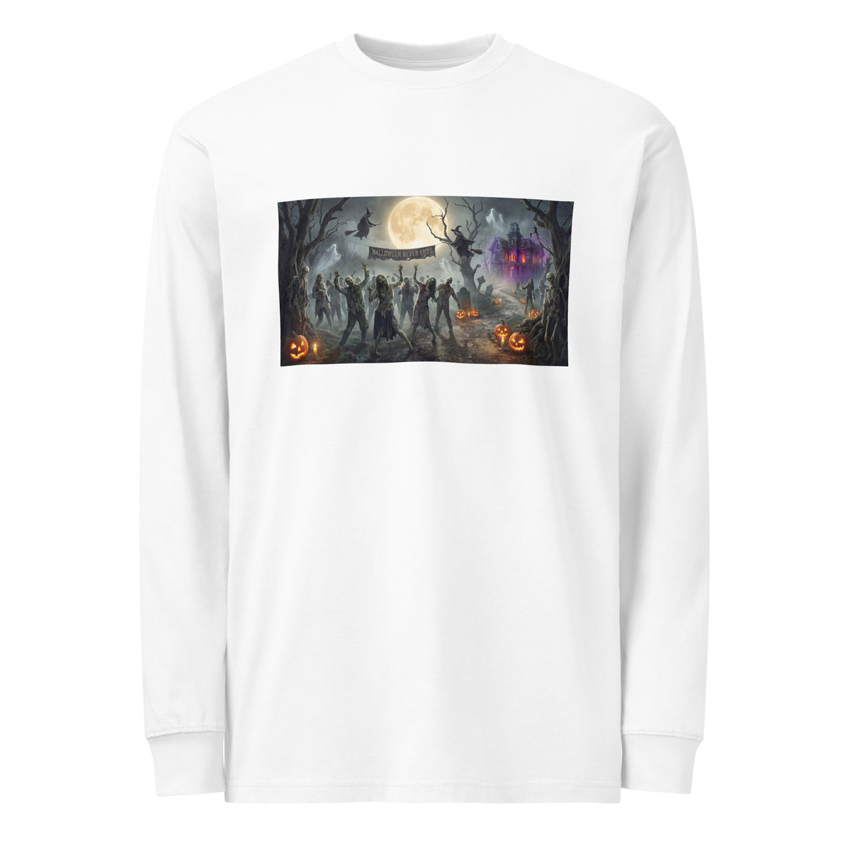 Camiseta zombie masculina para Halloween