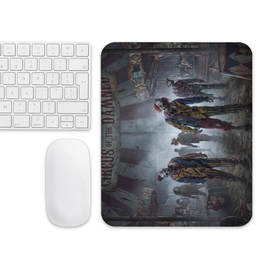 Mouse Pad con diseño de payasos zombie