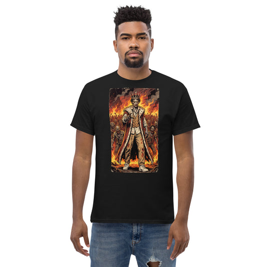 Camiseta Rey Zombie Unisex con diseño de rey zombie estilo horror