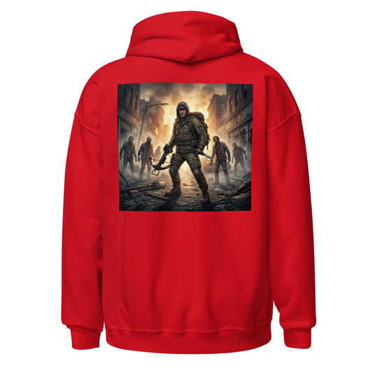Sudadera con diseño de cazador de zombies