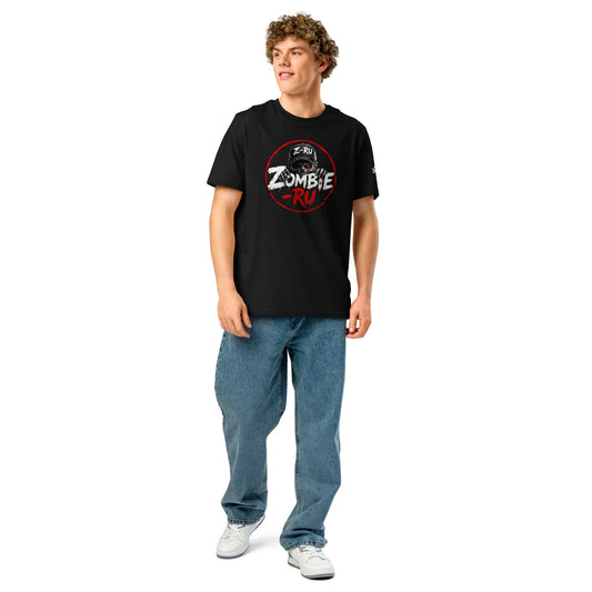 Camiseta orgánica unisex con diseño de zombie de ZombieRU