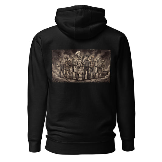 Sudadera con diseño de trabajadores zombies