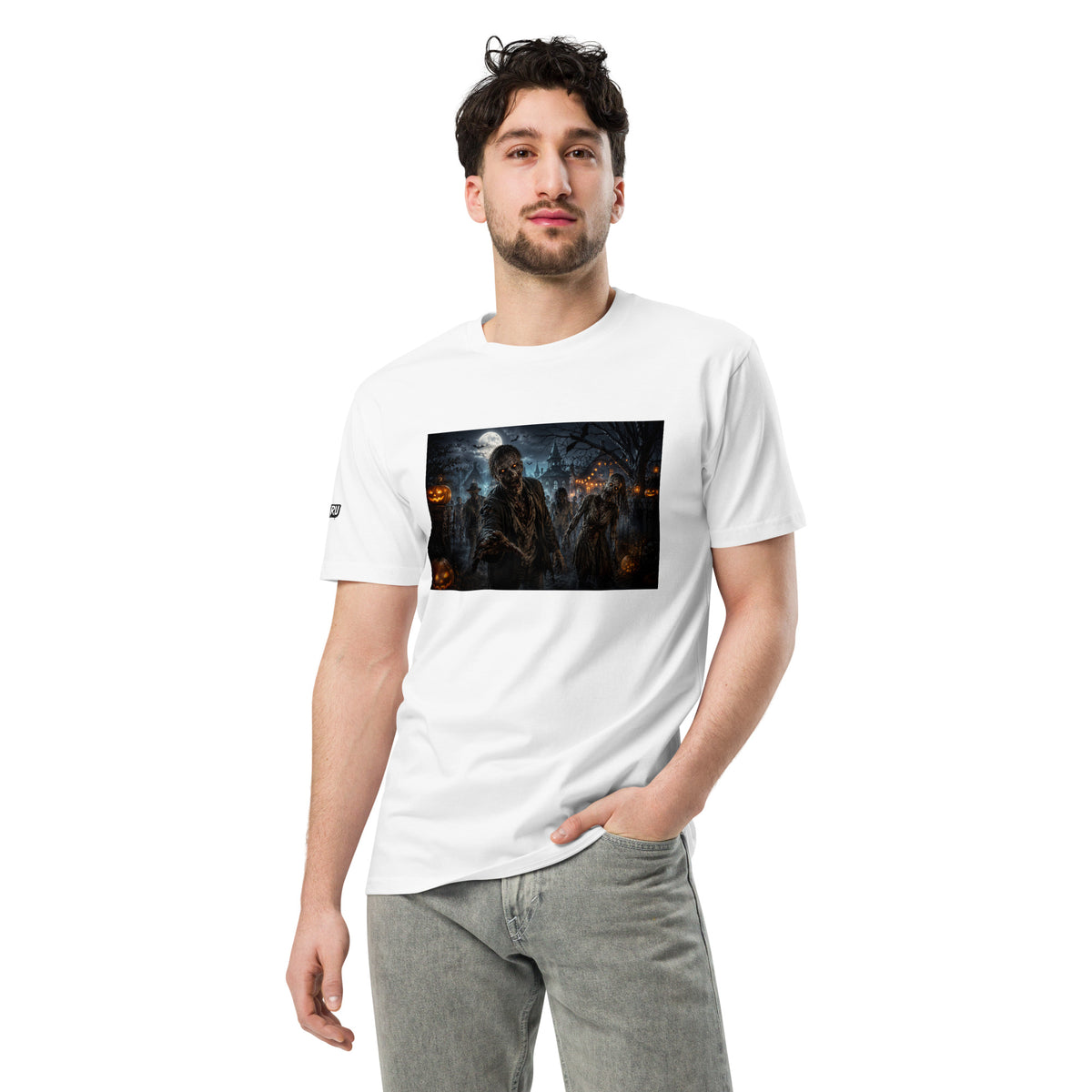 Camiseta halloween de zombies de estilo alternativo