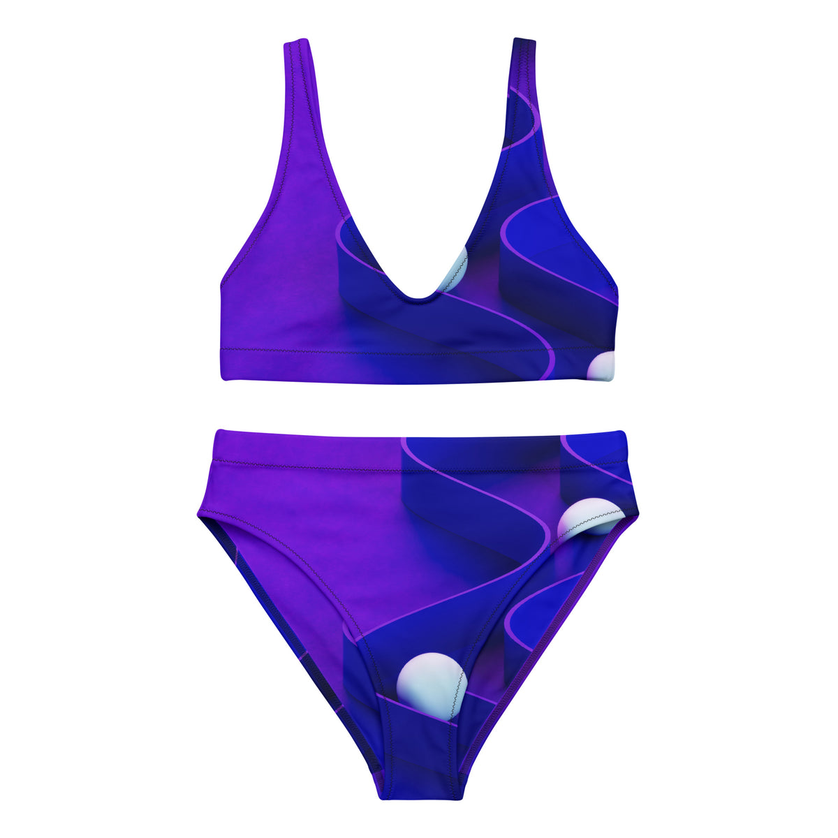 Bikini violeta para vacaciones de verano.