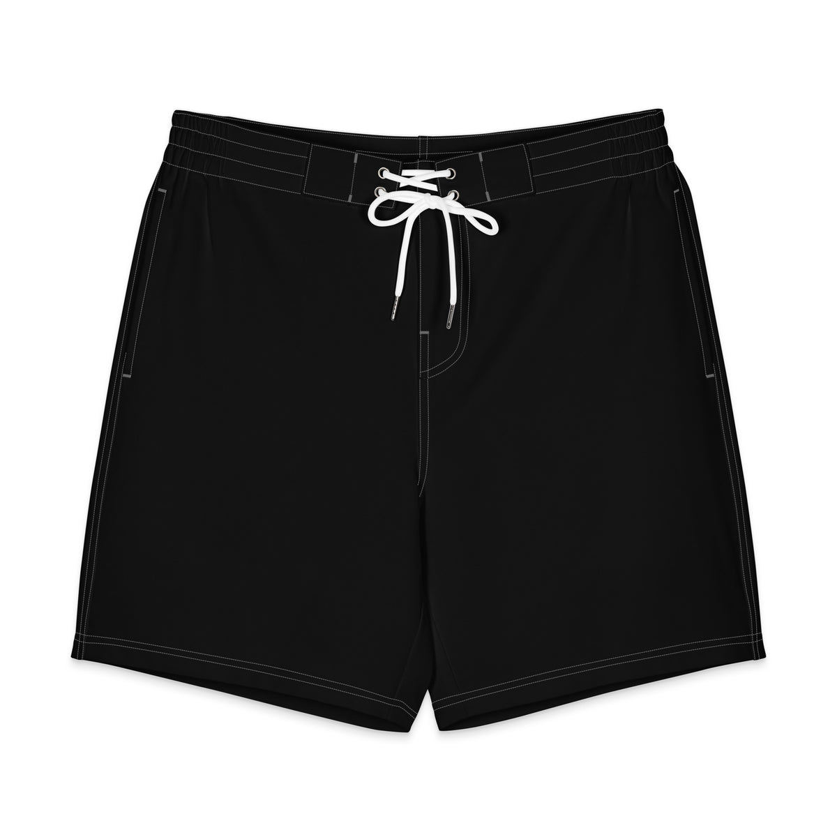 Pantalón corto negro de estilo playero para hombre.