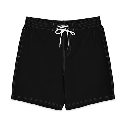 Pantalón corto negro de estilo playero para hombre.