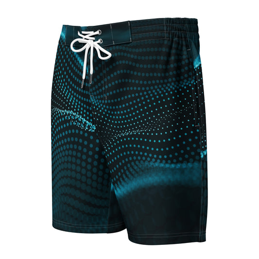 Bañador masculino negro y azul para el verano.