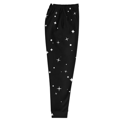 Joggers masculinos con detalles llamativos de diseño.