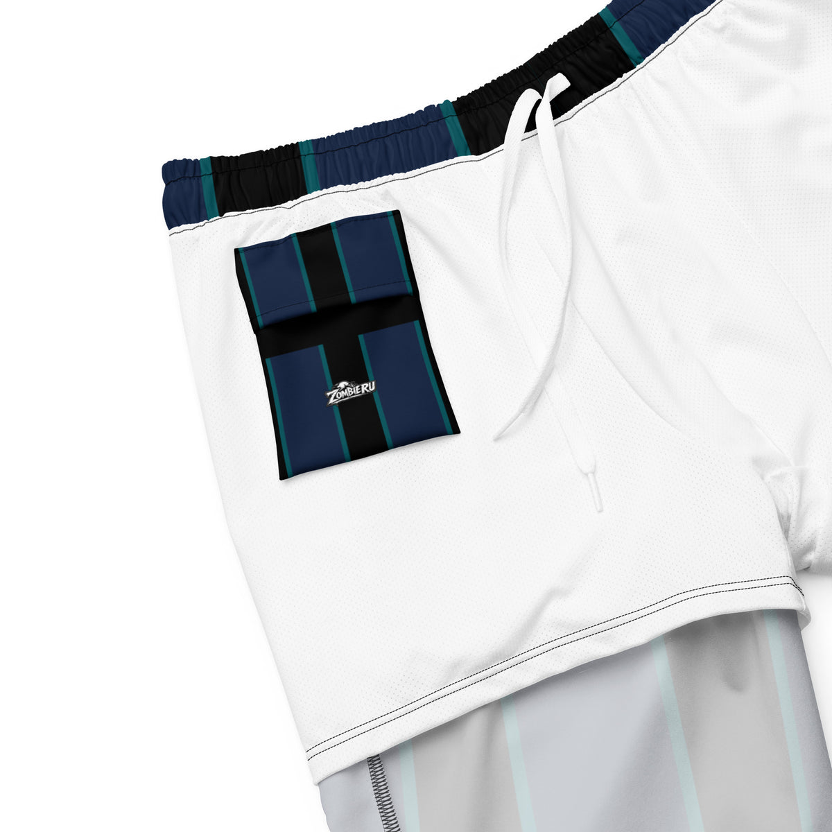 interior del bañador masculino azul y negro para escapadas de verano zombieru 