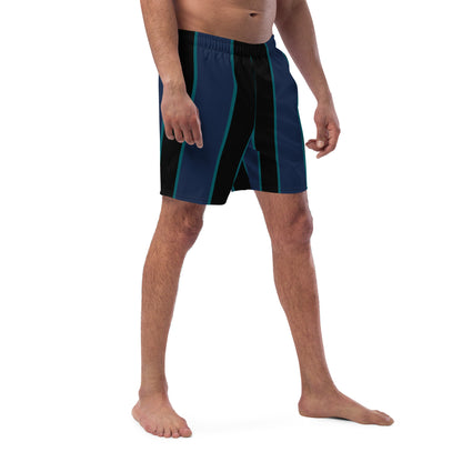 Bañador para hombre con combinación de azul y negro.