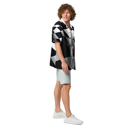 Camisa blanca y negra ZombieRU para un estilo urbano.