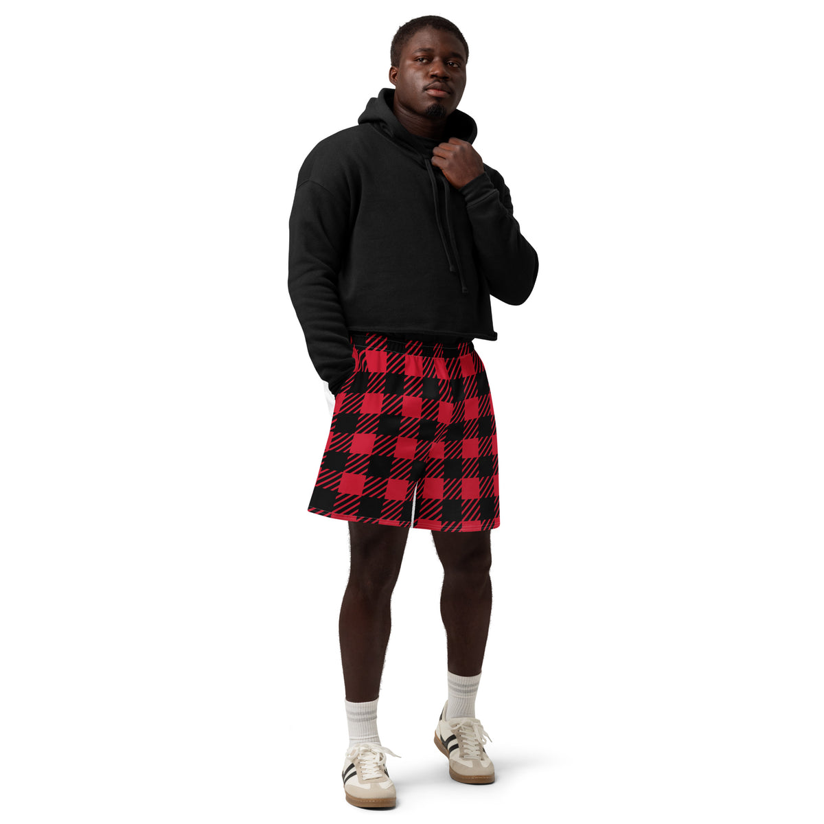 Shorts navideños unisex con marca ZombieRU