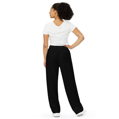Pantalón ancho negro de moda alternativa