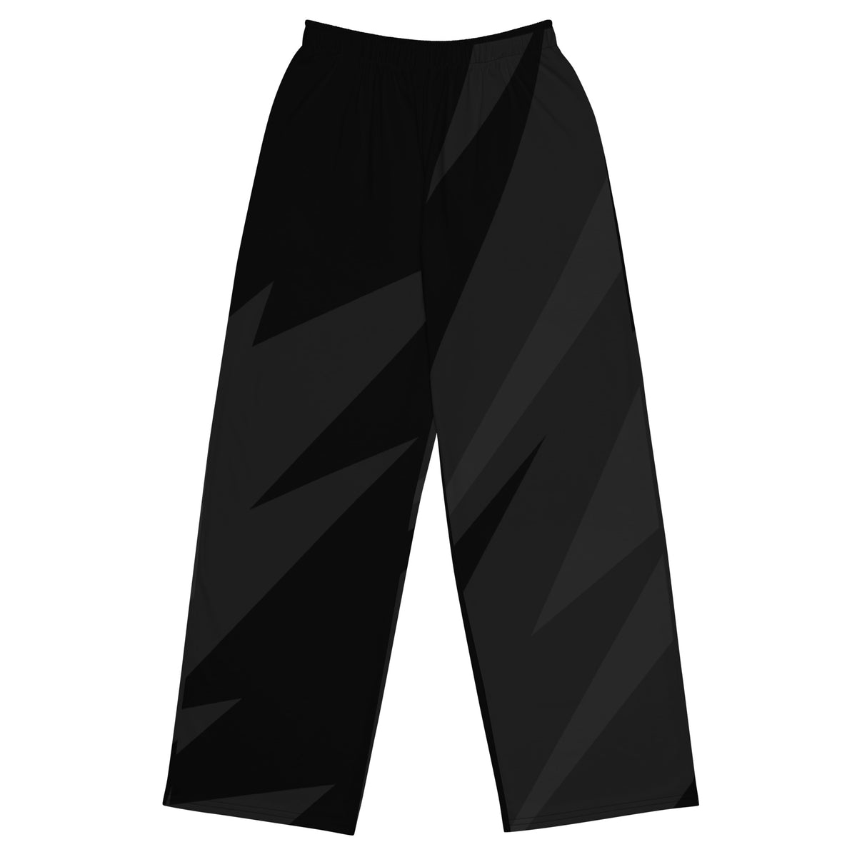 Pantalón ancho unisex negro y gris ZombieRUmockup
