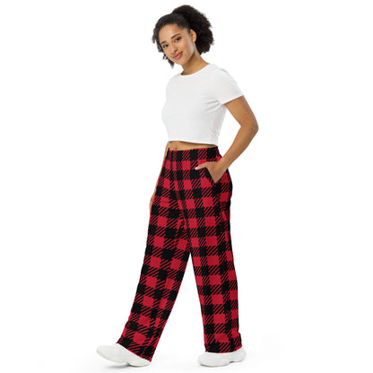 Diseño navideño de pantalón unisex de estilo alternativo.