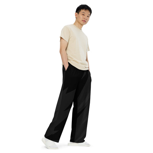 Pantalón negro y gris de pierna ancha ZombieRU