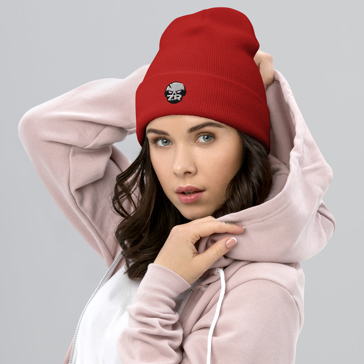 Gorro unisex con diseño de calavera
