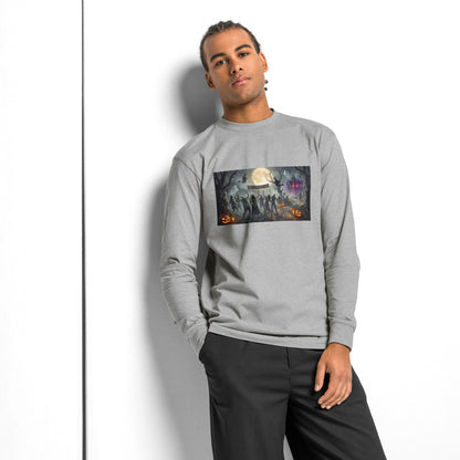Camiseta zombie Halloween para hombre de manga larga