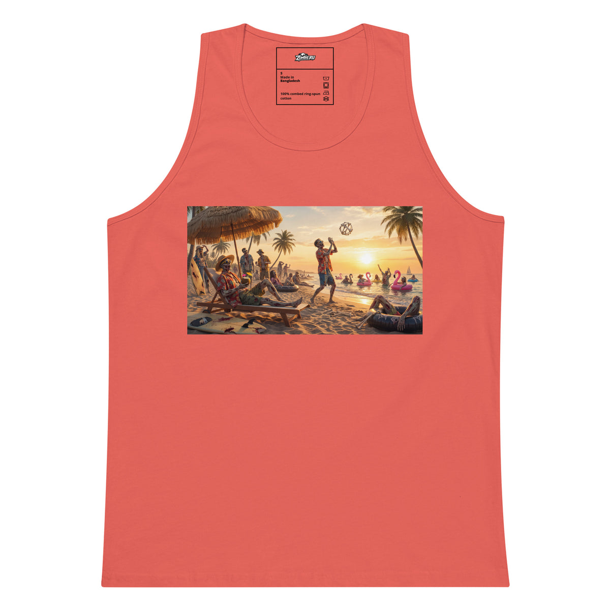 Camiseta temática zombie de verano