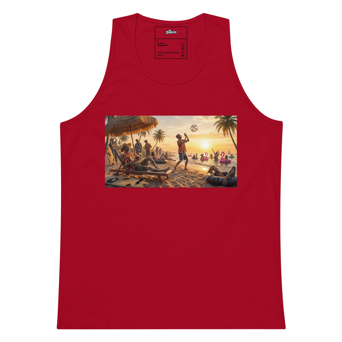 Camiseta de verano hombre estilo zombie