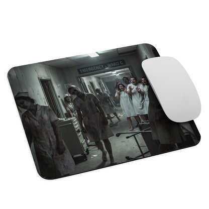 Mouse pad con diseño de enfermeras zombies