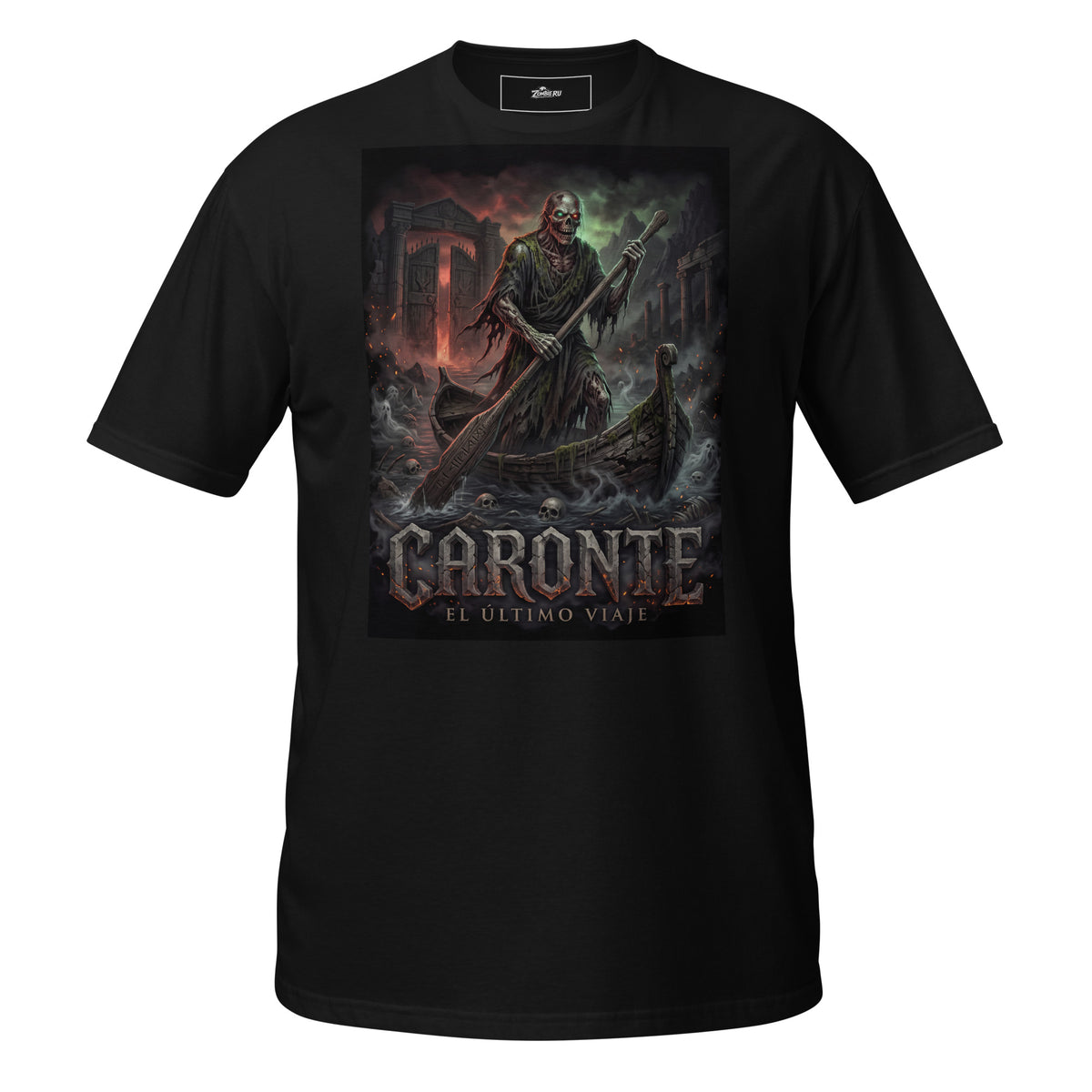 Camiseta Caronte zombie unisex de ZombieRU.