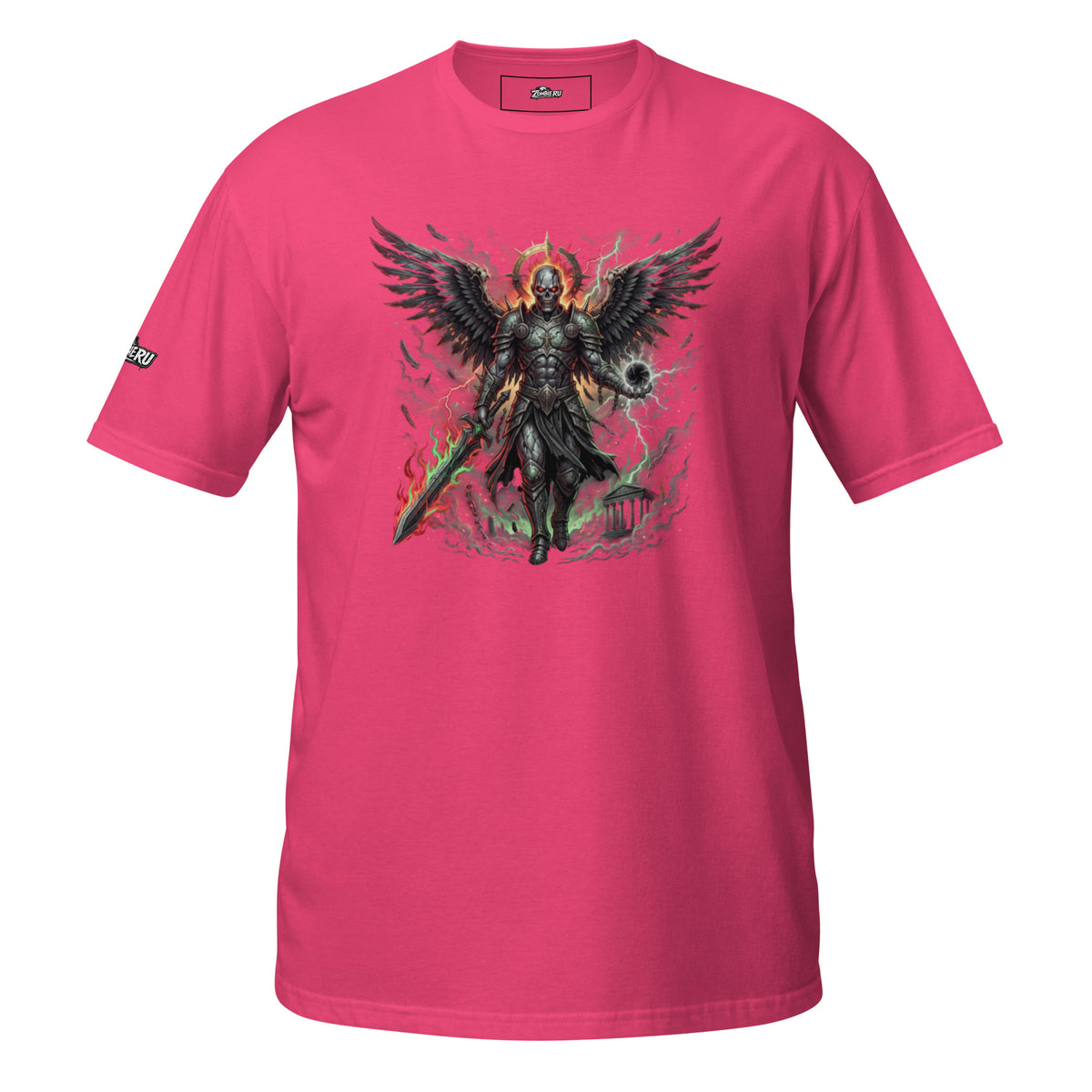 Camiseta unisex con ilustración de ángel de terror.
