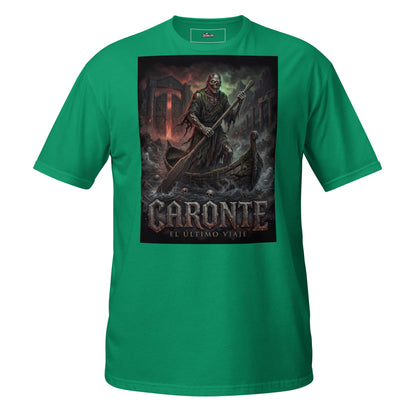 Estampado gótico de Caronte para camiseta ZombieRU.