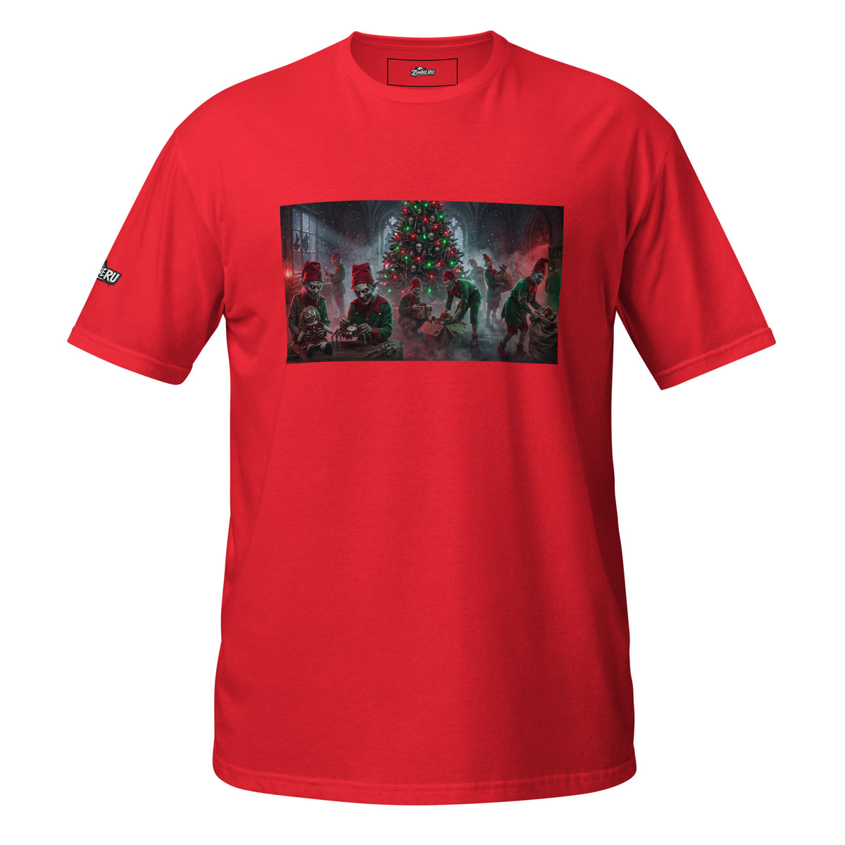 Camiseta navideña zombie para hombre y mujer