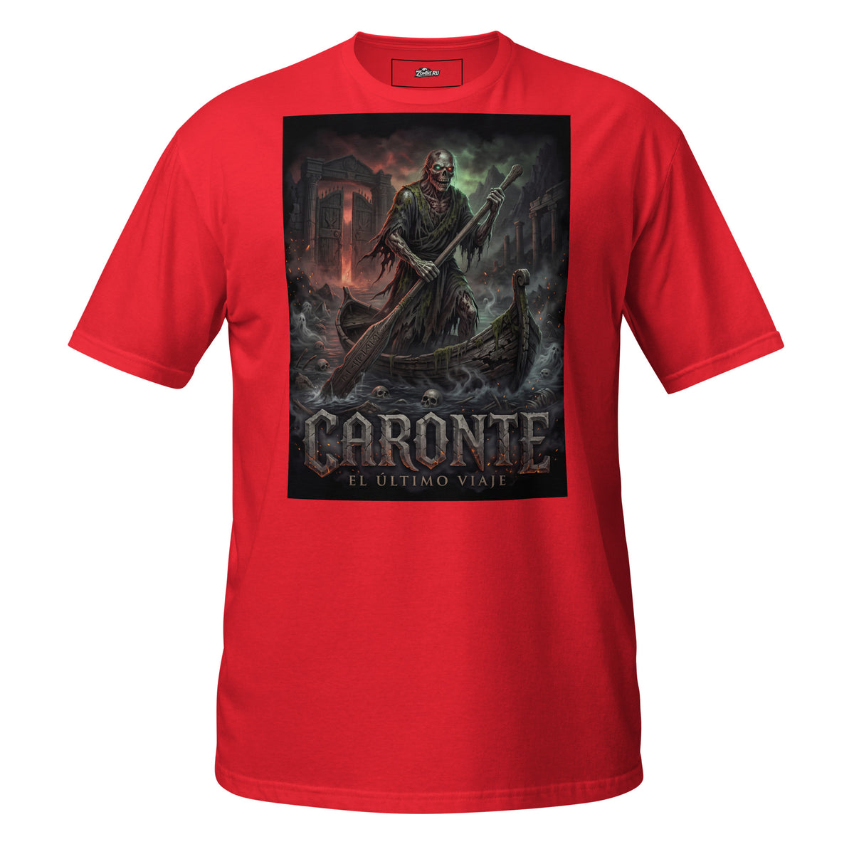 Camiseta unisex con estampado de mitología griega oscura.
