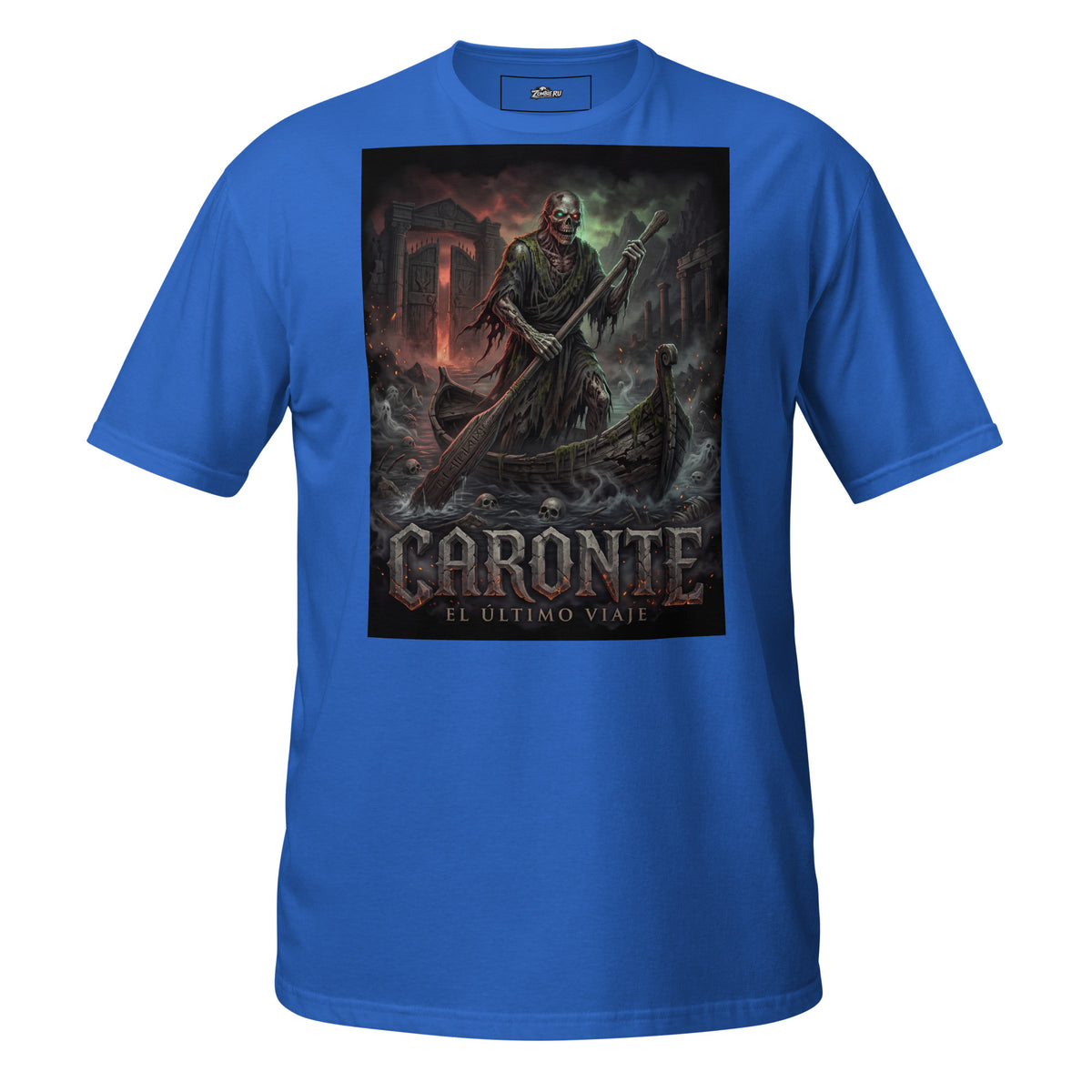 Diseño de horror sobrenatural inspirado en Caronte.