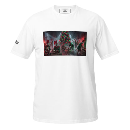 Camiseta Navidad ZombieRU detalle del diseño