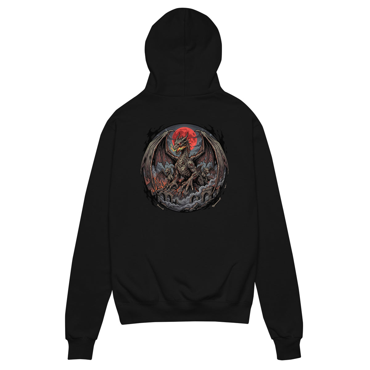 Diseño de madre dragón zombie en sudadera