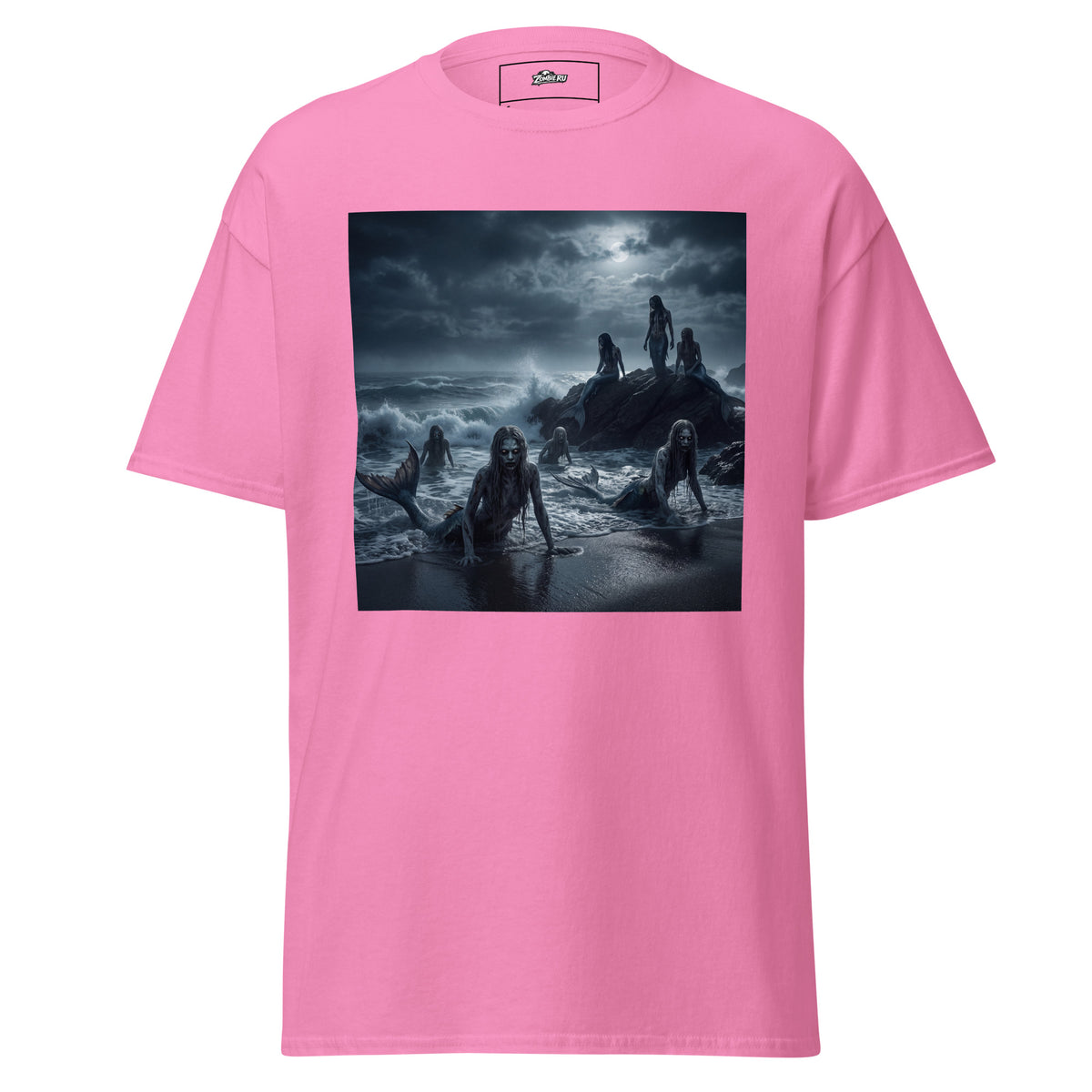 Camiseta de horror y sirenas zombie ZombieRU Unisex