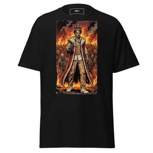 Camiseta Rey Zombierut cpn corona Unisex ZombieRU con diseño de horror y zombies