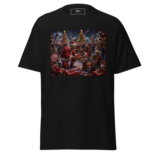 Camiseta de Navidad con diseño zombie ZombieRU