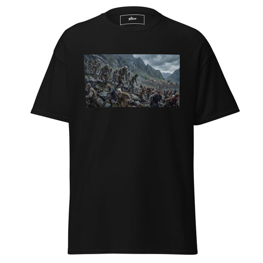 Camiseta unisex con trolls y zombies