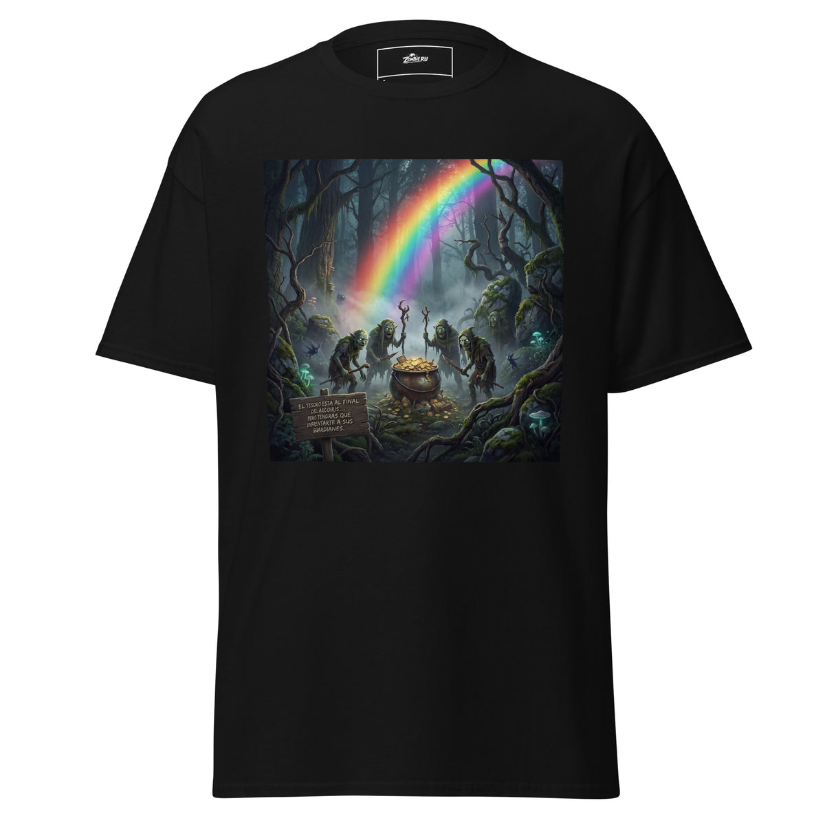 Camiseta de fantasía oscura con duendes zombies