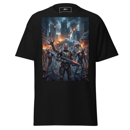 Camiseta de terror cyborg zombie