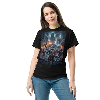 Camiseta Cyborg Zombie Unisex diseño futurista