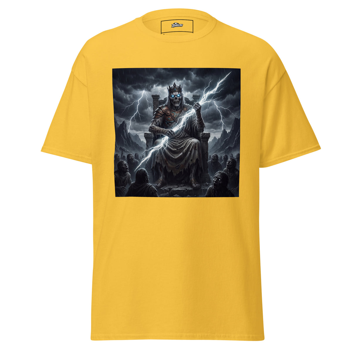 Camiseta de fantasía oscura Zeus zombie