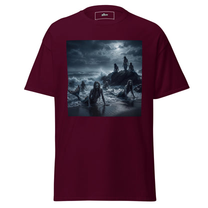 Camiseta zombie de sirenas estilo horror