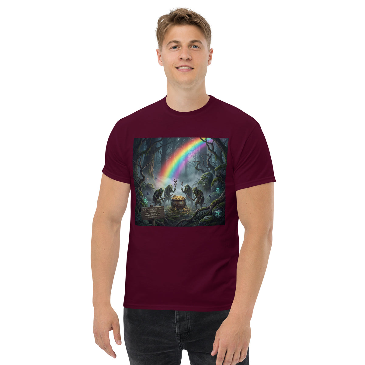 Camiseta Duendes Unisex con duendes zombies y olla de oro
