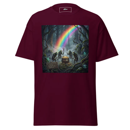 Camiseta zombie con duendes al final del arcoíris