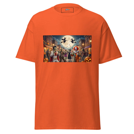 Camiseta Halloween Zombies con diseño de zombies ZombieRU orange