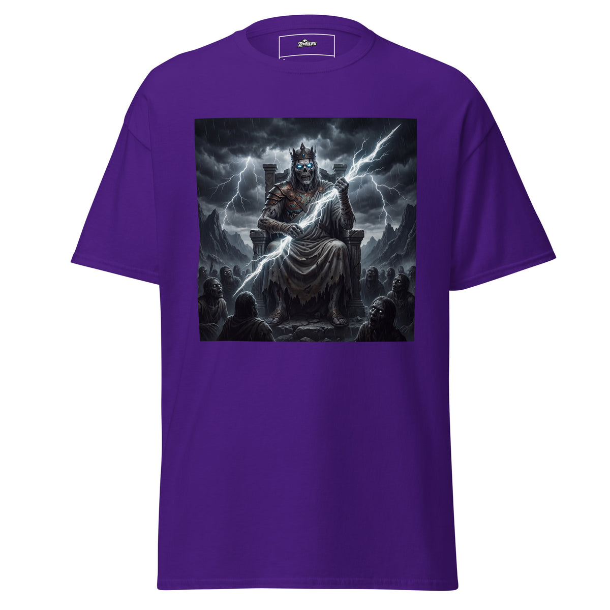 Diseño de Zeus zombie en camiseta unisex