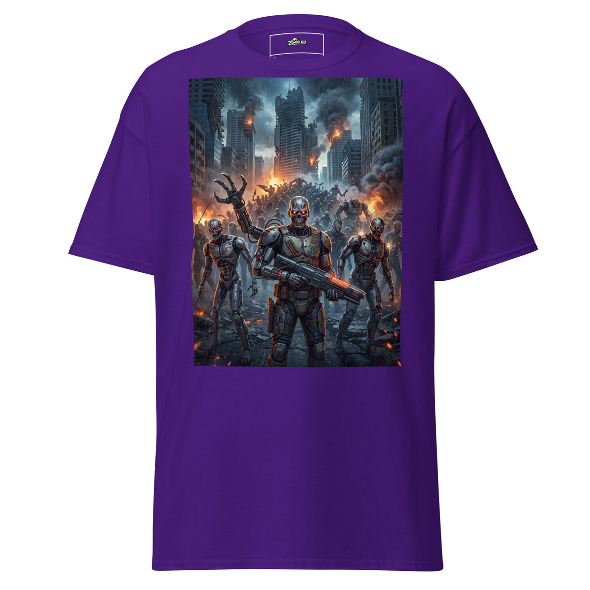 Camiseta zombie de ciencia ficción