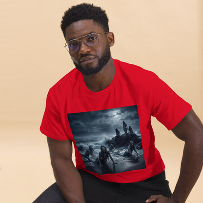 Diseño de sirenas zombie en camiseta unisex