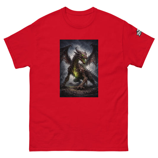 Camiseta de dragón zombie de fantasía oscura